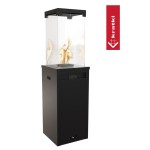 KRATKI Plynový ohřívač PATIO LIGHT černý
